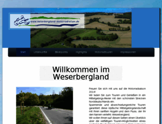 weserbergland-motorradreisen.de screenshot