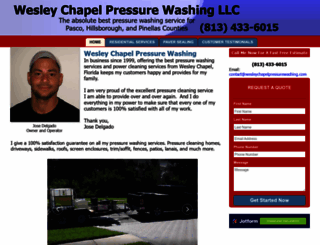 wesleychapelpressurewashing.com screenshot