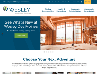 wesleyhomes.org screenshot