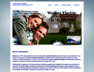 weslingelectric.com screenshot