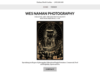 wesnamanphotography.com screenshot