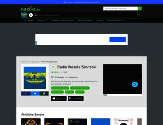 wesoleslonzoki.radio.de screenshot
