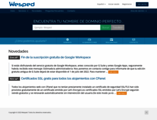 wesped.es screenshot
