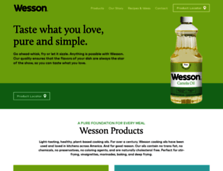 wessonoil.com screenshot