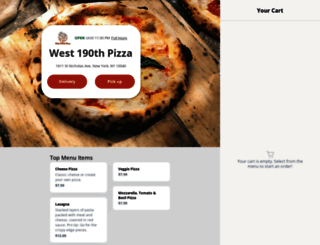 west190thpizza.com screenshot