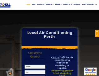 westairconditioning.com.au screenshot