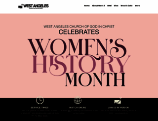 westangeleschurch.org screenshot