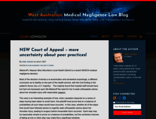 westaustralianmedicalnegligence.com screenshot