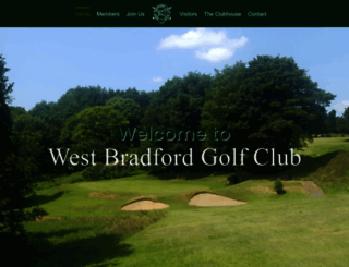 westbradfordgolfclub.co.uk screenshot