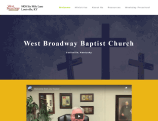 westbroadwaybaptist.org screenshot