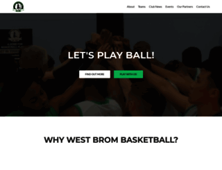 westbrombasketball.co.uk screenshot