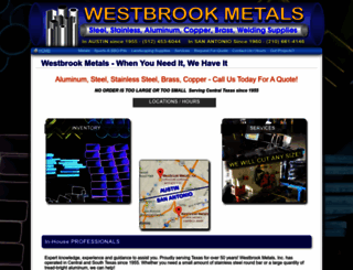 westbrookmetals.com screenshot