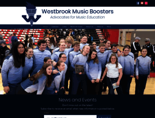westbrookmusicboosters.org screenshot