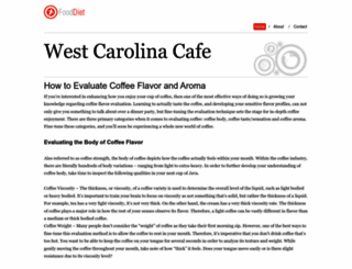 westcarolinacafe.com screenshot