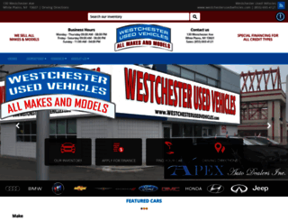 westchesterusedvehicles.com screenshot
