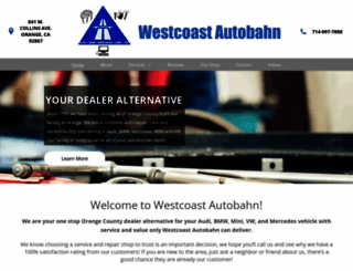 westcoast-autobahn.com screenshot