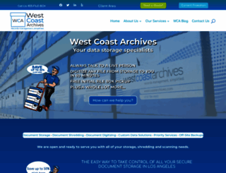 westcoastarchives.com screenshot