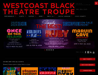 westcoastblacktheatre.org screenshot
