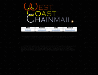 westcoastchainmail.com screenshot