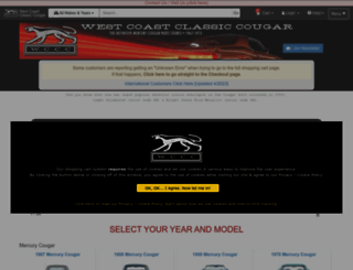 westcoastclassiccougarinc.com screenshot