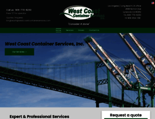 westcoastcontainerservices.com screenshot