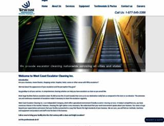 westcoastescalatorcleaning.com screenshot
