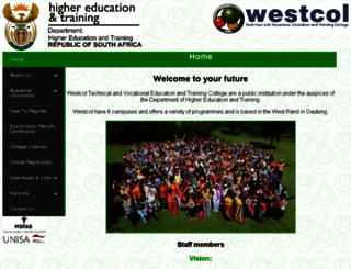 westcol.co.za screenshot