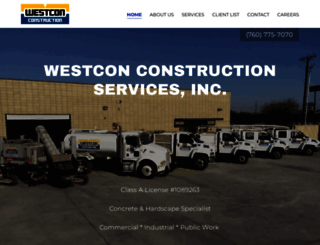 westcon-inc.com screenshot