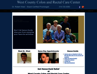westcountycolonrectal.com screenshot