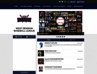 westdenisonbaseball.org screenshot