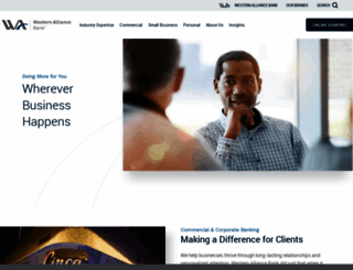 westernalliancebank.com screenshot