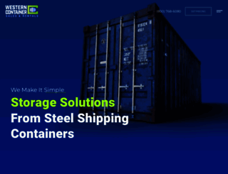 westerncontainersales.com screenshot