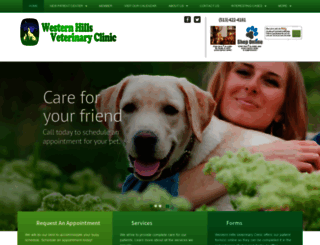 westernhillsvetclinic.com screenshot