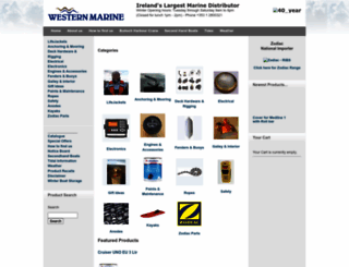 westernmarine.ie screenshot