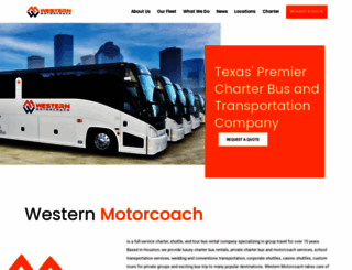 westernmotorcoach.com screenshot