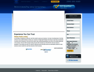 westernpacificlending.com screenshot