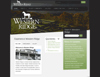 westernridge.org screenshot