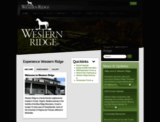 westernridge.org screenshot