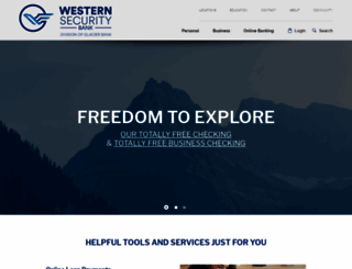 westernsecuritybank.com screenshot