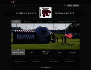 westernwildcats.org screenshot