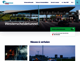 westerscheldetunnel.nl screenshot