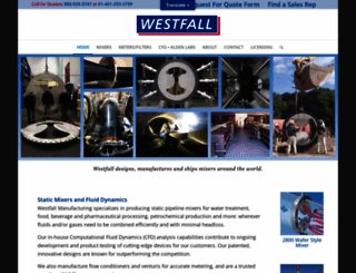 westfallstaticmixers.com screenshot