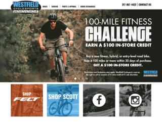 westfieldcyclesports.com screenshot