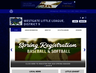 westgatelittleleague.org screenshot