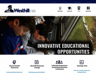 westhillschools.org screenshot
