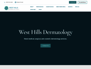 westhillsdermatology.com screenshot