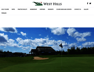 westhillsgolf.com screenshot
