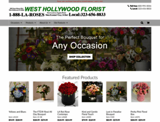 westhollywoodflorist.com screenshot