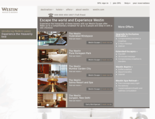 westin-india.com screenshot