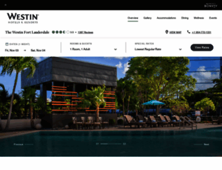 westinfortlauderdalehotel.com screenshot